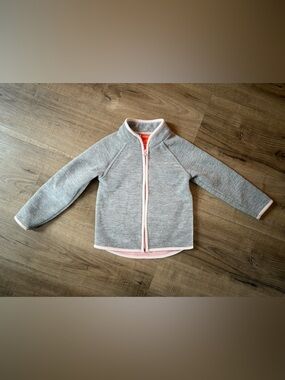 🌼3/$20 Joe Fresh Gray Zip-Up Hoodie with Pink